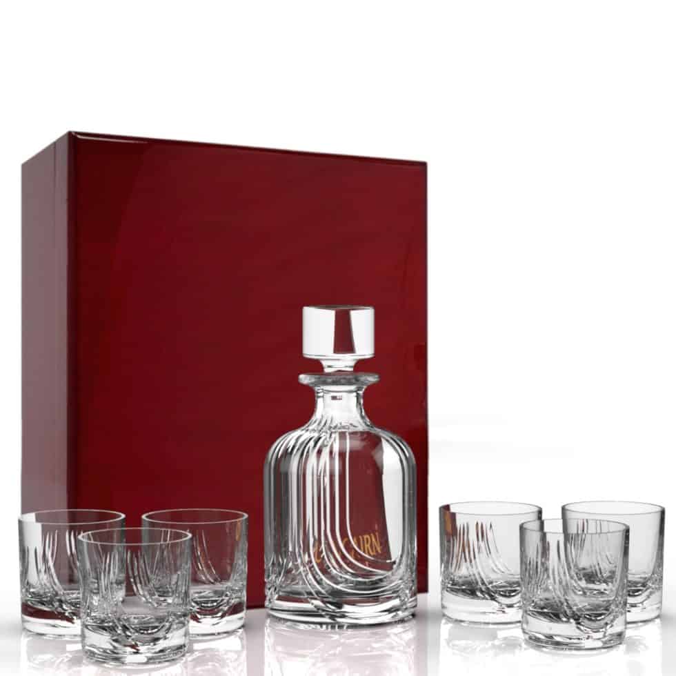 Montrose Deluxe Decanter Set | Crystal Whisky Decanter With Glasses